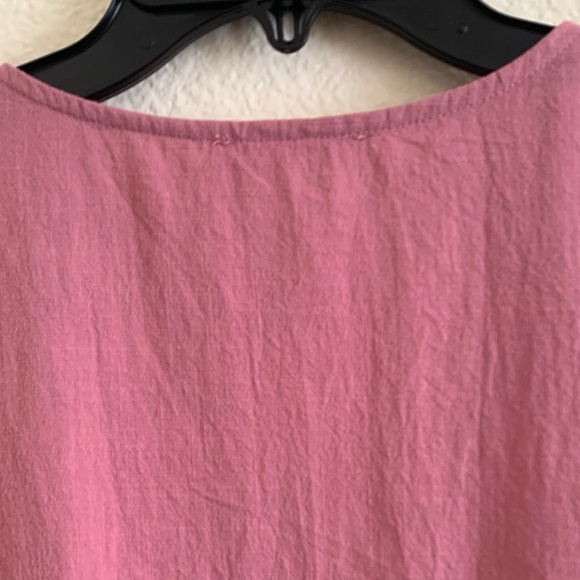 Pink Button-Down Mini Dress - Picture 4 of 6